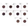 Image 1 : Lot of 10x 1891-1909 USA 1-cent  in VF to EF Condition. 10pcs.