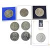Image 2 : Lot of 8x 1951-1990 Commemorative World Coins and Medals. 8pcs.