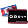 Image 1 : 2015 Canada The Maple Leaf Fine Silver Fractional Set (No Tax) Toned 1/20oz and 1/4oz, worn outer sl