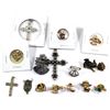 Image 1 : Lot of 15x Assorted Pins and Charms of Religious Symbols. All assorted. Please see picture for more 