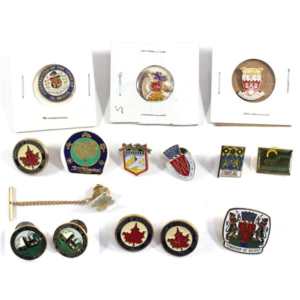 Lot of 15x Assorted Pins related to locations and cities. All assorted. Please see picture for more 