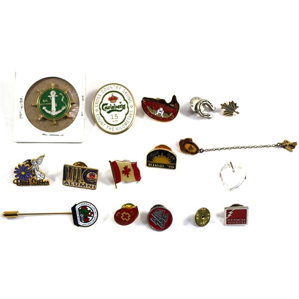 Lot of 15x Assorted Pins. All assorted. Please see picture for more details. Includes Carlsberg Cros