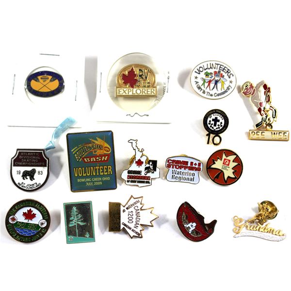 Lot of 15x Assorted Pins. All assorted. Please see picture for more details. Includes Grey Bruce Cri