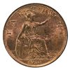 Image 1 : George V 1930 Farthing modified effigy  BU