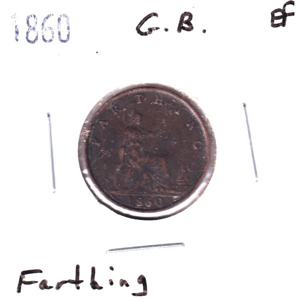 Great Britain 1860 Farthing EF
