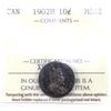 Image 1 : 1902H Canada 10-cent  ICCS Certified MS-62