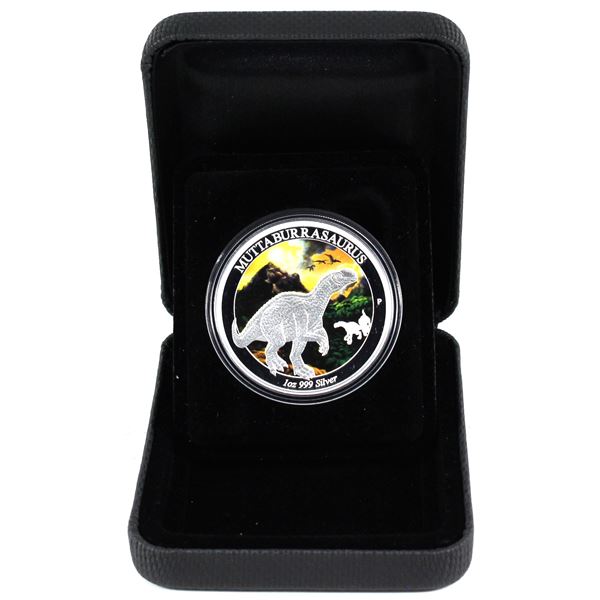 2015 Australia $1 Age of Dinosaurs, Muttaburrasaurus 1oz Fine Silver Coin (Tax Exempt)