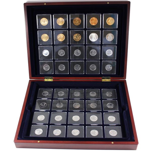 *60x 1935-2011 Canada Mixed Denomination Commemorative Coins in Numis Presentation Case. 60pcs