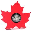 Image 1 : 2015 Canada $20 The Canadian Maple Leaf 1oz Fine Silver Maple Leaf Shaped Coin (Tax Exempt)