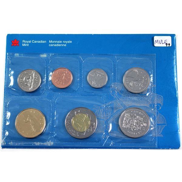 1999 Canada Nunavut MULE 7-coin Proof Like Set.
