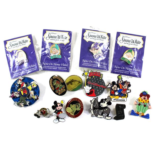 Lot of Mostly Disney with a Few Circus Pins. Includes premium "14" 2014 spinning pin. 15pcs