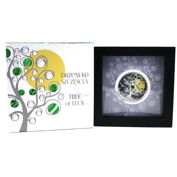 2017 Niue $1 Tree of Luck 1oz Coloured Fine Silver Coin. Low mintage of only 1,111! (Tax Exempt)