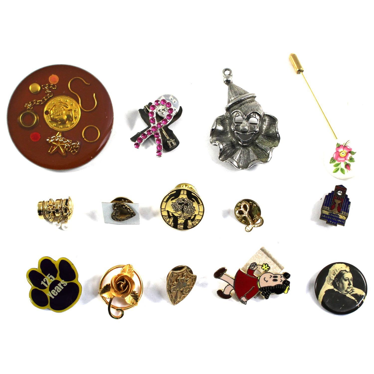 Lot of 15x Assorted Pins. All assorted. Please see picture for more ...