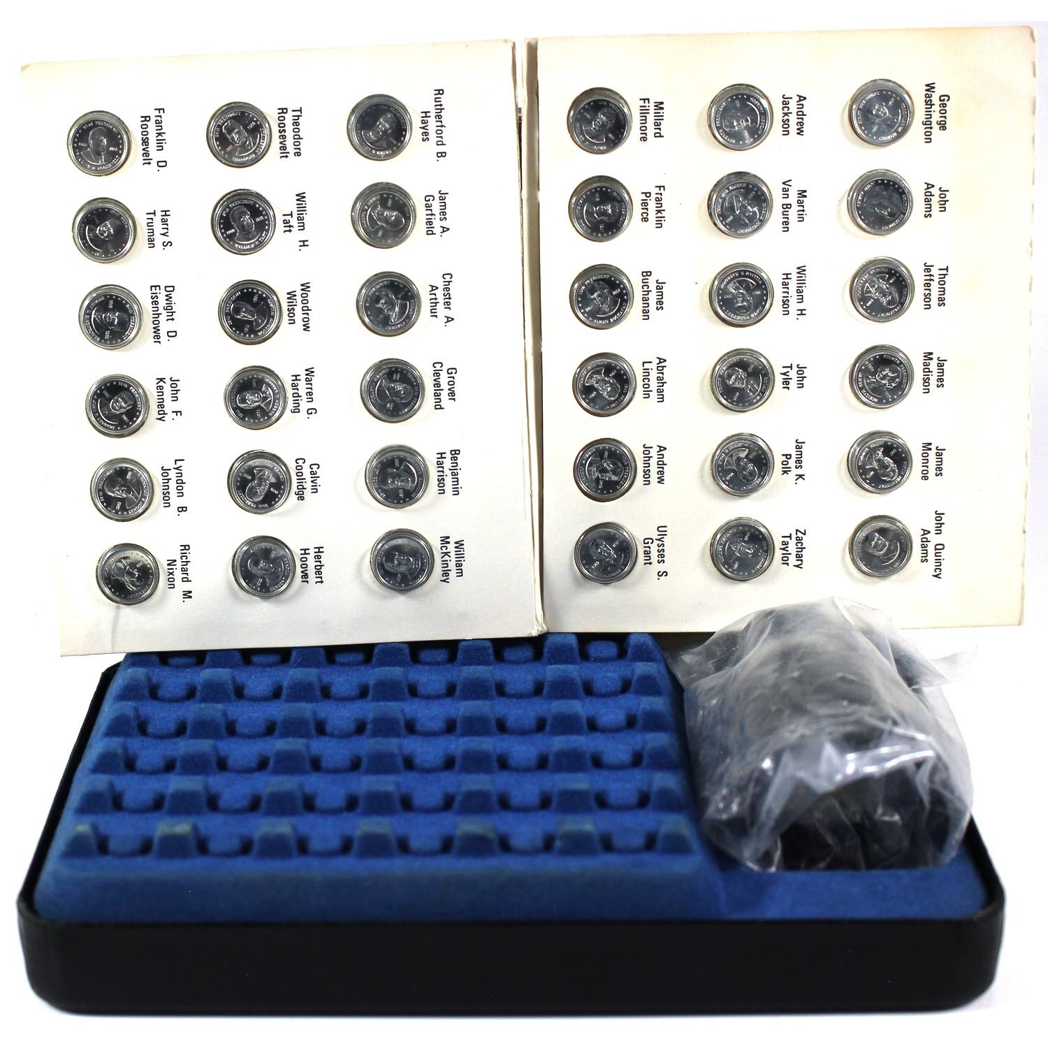 Mini Coin Set 1970s Franklin Mint Presidential Mini Coin Set 36-Piece Set of Mini ...