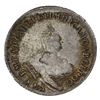 Image 2 : Russia 1757ME Silver 1/4 Rouble Very Fine. Warm Natural Undertones Appearing at Edges.