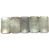 Image 2 : 5x Vintage 1981 Engelhard 1oz Fine Silver Bars with Blank Reverse  'No Border' (TAX Exempt). Serial 