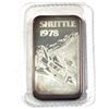 Image 2 : RARE! Johnson Matthey " 1978 Space Shuttle Enterprice" 1oz Fine silver bar (Tax Exempt) serial #0011