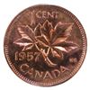 Image 2 : 1-cent 1957 ICCS Certified PL67 Red Cameo. Deep Cherry Tones and Strong Strike Details