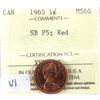 Image 1 : 1-cent 1965 Variety 1 (SB P5) ICCS Certified MS66 Red