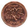 Image 2 : 1-cent 1983 Near Beads ICCS Certified MS67 Red. A Bright Fully Red Coin