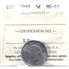 Image 1 : 5-cent 1937 ICCS Certified MS65