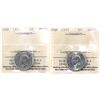 Image 1 : 5-cent 1938 & 1939 ICCS Certified MS63. 2pcs.