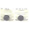 Image 1 : 5-cent 1939 & 1940 ICCS Certified MS64. 2pcs.