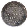 Image 2 : 10-cent 1875H ICCS Certified VF30. *KEY DATE* A choice problem free coin with bold details throughou