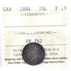 Image 1 : 10-cent 1884 ICCS Certified F15
