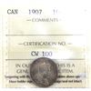 Image 1 : 10-cent 1907 ICCS Certified MS64. Flashy coin with soft rose tones.