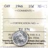 Image 1 : 10-cent 1946 ICCS Certified MS65. Blast White Coin with Great Eye Appeal