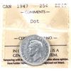 Image 1 : 25-cent 1947 Dot ICCS Certified EF40