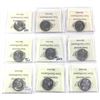 Image 2 : 25-cent 1990, 1991, 1992 NB, 1992 Alberta, 1995, 1996, 2000 Ingenuity, 2000 Harmony & 2000 Pride ICC