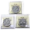 Image 2 : Silver $1 1951, 1951 SWL & 1951 SWL 2xHP ICCS Certified MS62. 3pcs
