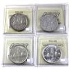 Image 2 : Silver $1 1953 NSF, 1953 NSF SWL, 1953 SF, & 1953 SF SWL ICCS Certified MS63. 4pcs.