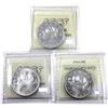 Image 2 : Silver $1 1965 SB P5, 1965 LB B5 Cameo & 1965 LB P5 ICCS Certified MS64. 3pcs.