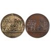 Image 2 : 1821 Pair of Coronation of George IIII Medals. Lot includes a Bronze and silver example of these med
