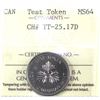 Image 1 : TT-25.17D (1983) Test Token ICCS Certified MS64