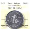 Image 1 : TT-100.3 (1983) Test Token ICCS Certified MS66