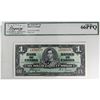 Image 1 : BC-21d 1937 $1 Legacy Gem New-66 PPQ Coyne-Towers S/N: T/M4598870