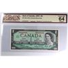 Image 1 : BC-45b-i-N5-iii 1967 $1 'Low Serial #' M/P0000044 BCS Choice UNC64 Original Beattie-Rasminsky