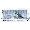 Image 2 : ERROR BC-56e-E2-i 1986 $5 "Ink Smear' Lot of 9 notes all AU or better! Knight-Dodge S/N: HNB5107760/