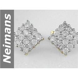 1.12 ct Diamond Earrings 14kt Gold