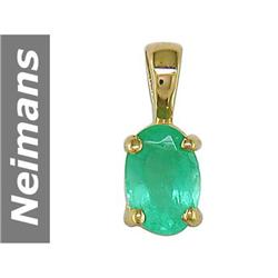 .50 ct Emerald Pendant 14kt Gold