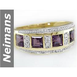2.08 ct Purple Spinel & Diamond Ring 14kt Gold