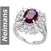 Image 1 : Georgous 6.50 ct  Rare Ruby & Diamond Ring 14kt Gold
