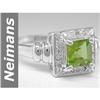Image 1 : 1.23 ct  Quality Peridot & Diamond Ring 14kt Gold