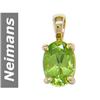 Image 1 : .90 ct Peridot Pendant 14kt Gold