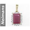 Image 1 : 3.99 ct Ruby & Diamond Pendant 14kt Gold