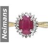 Image 1 : 1.60 ct Ruby & Diamond Ring 14kt Gold